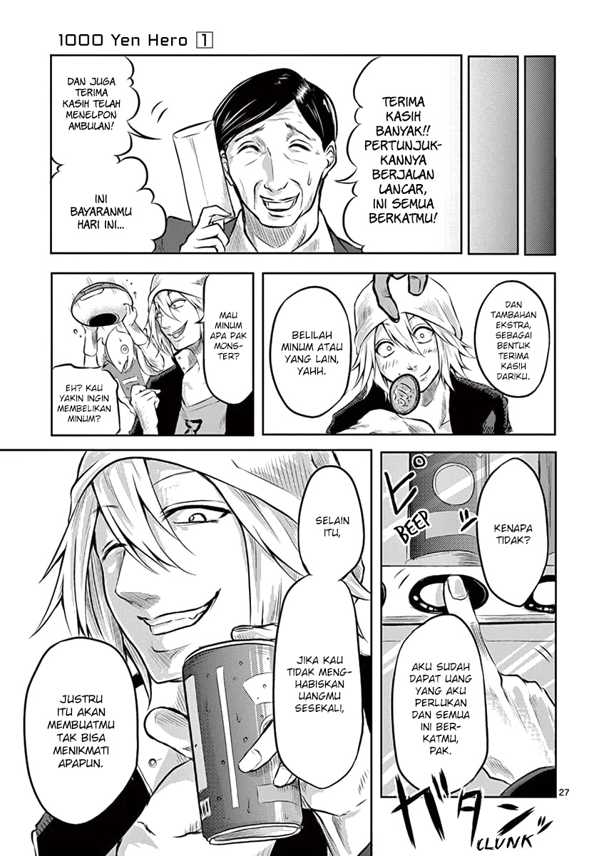 1000 Yen Hero Chapter 02 Gambar 29
