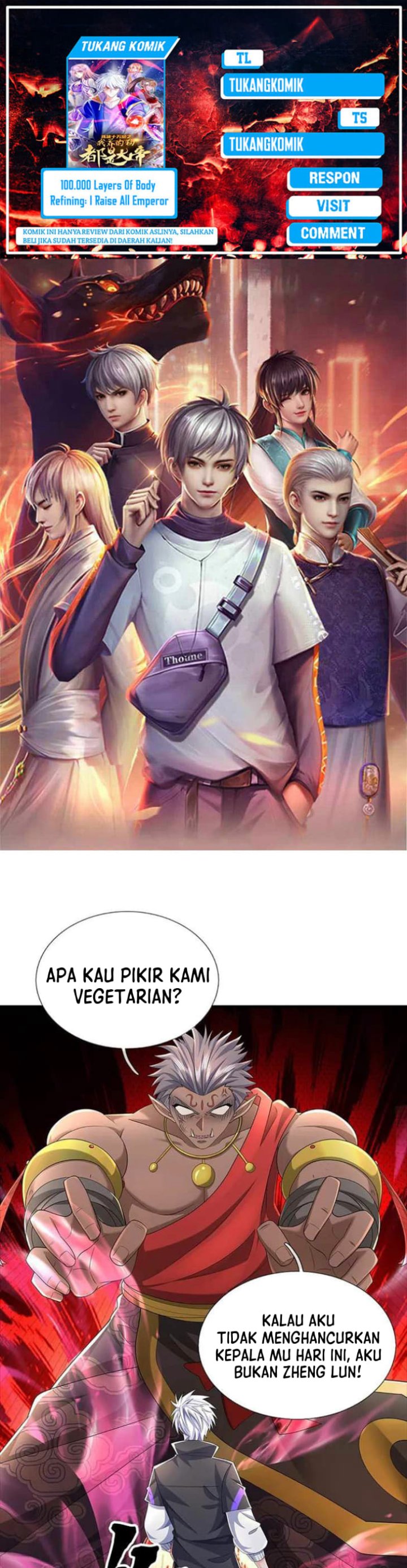 100.000 Layers Of Body Refining: I Raise All Emperor Chapter 383 Gambar 1