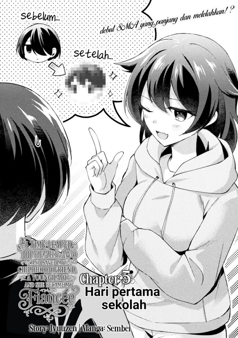 10-nenmae ni Time Leap shite Osananajimi no Ojousama wo Tasuketara Iinazuke ni Narimashita Chapter 05 Gambar 2
