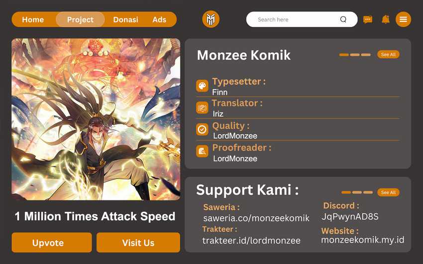 1 Million Times Attack Speed Chapter 34 Gambar 1