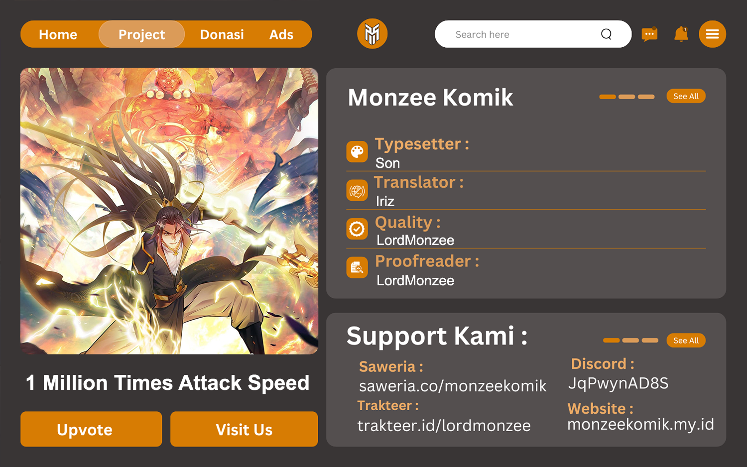 1 Million Times Attack Speed Chapter 39 Gambar 1
