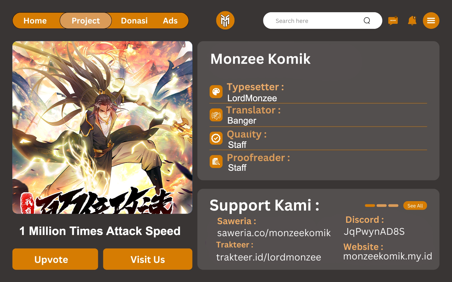 1 Million Times Attack Speed Chapter 77 Gambar 1