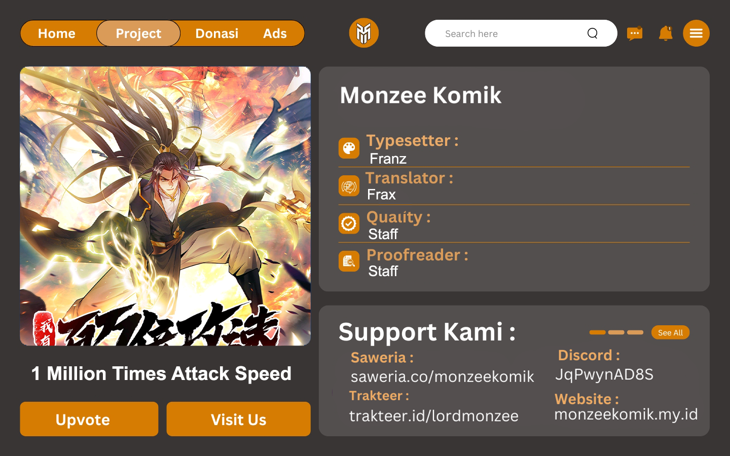 1 Million Times Attack Speed Chapter 79 Gambar 1