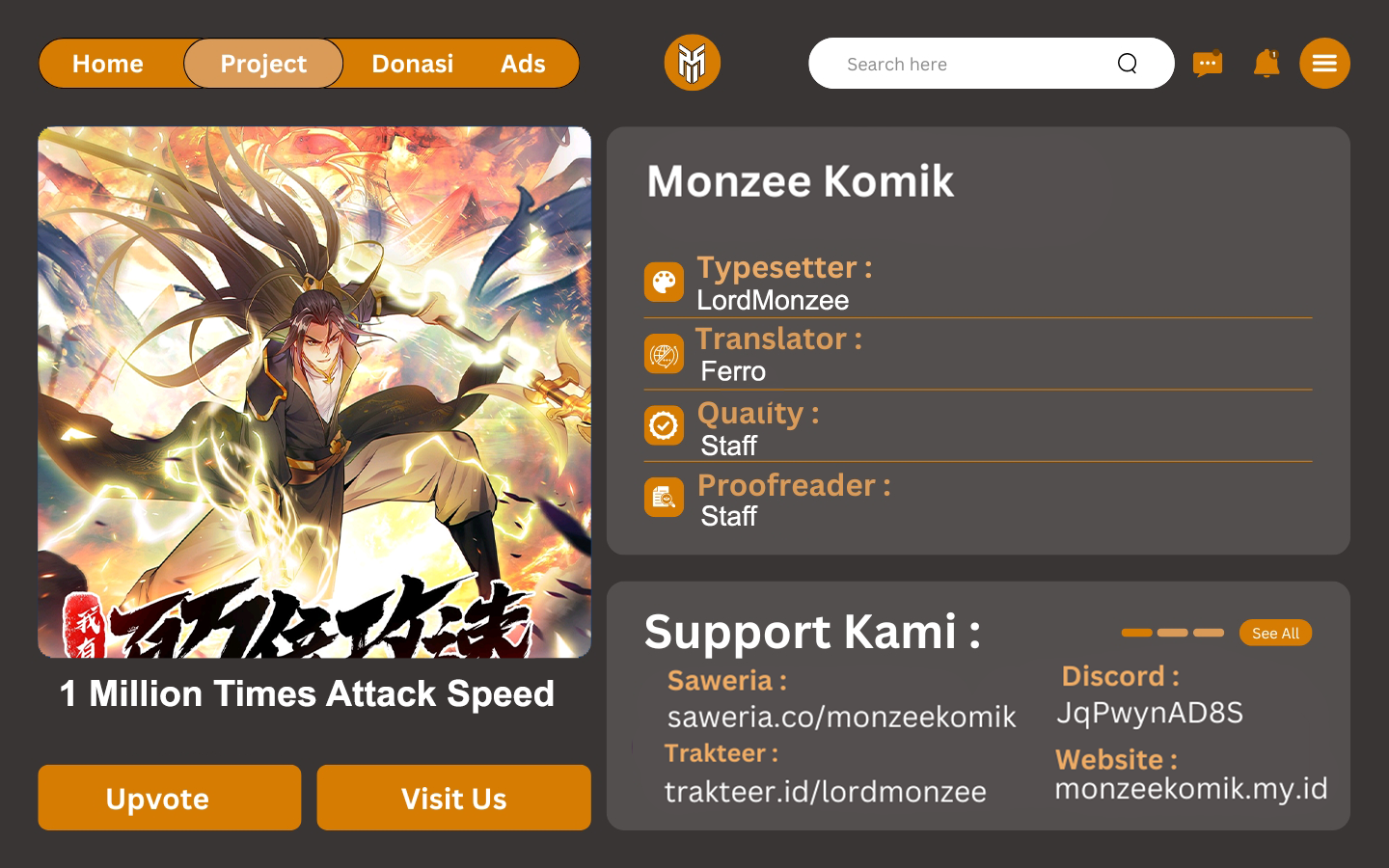 1 Million Times Attack Speed Chapter 99 Gambar 1