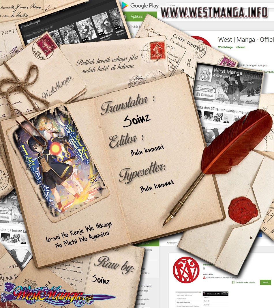 6-sai No Kenja Wa Hikage No Michi Wo Ayumitai Chapter 01.1 Gambar 1