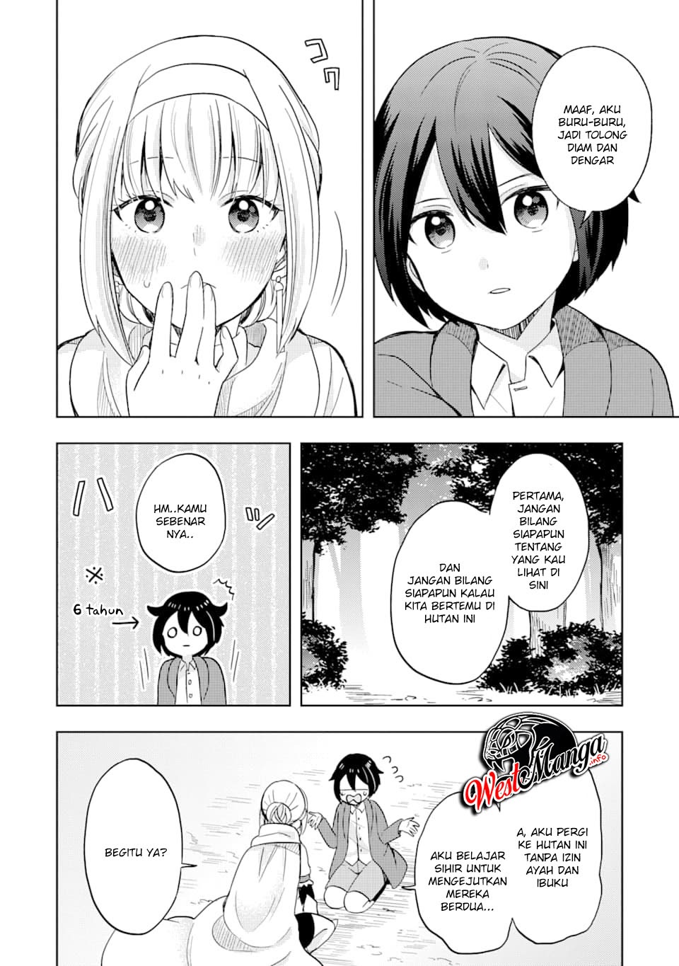 6-sai No Kenja Wa Hikage No Michi Wo Ayumitai Chapter 01.2 Gambar 17