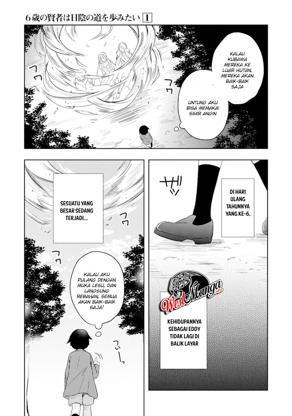 6-sai No Kenja Wa Hikage No Michi Wo Ayumitai Chapter 01.2 Gambar 22