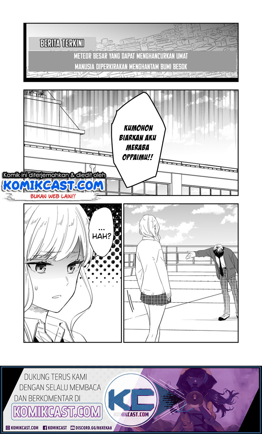 The World Will Be Destroyed Tomorrow, so I Want to Rub Your Boobs Chapter 01 Gambar 2