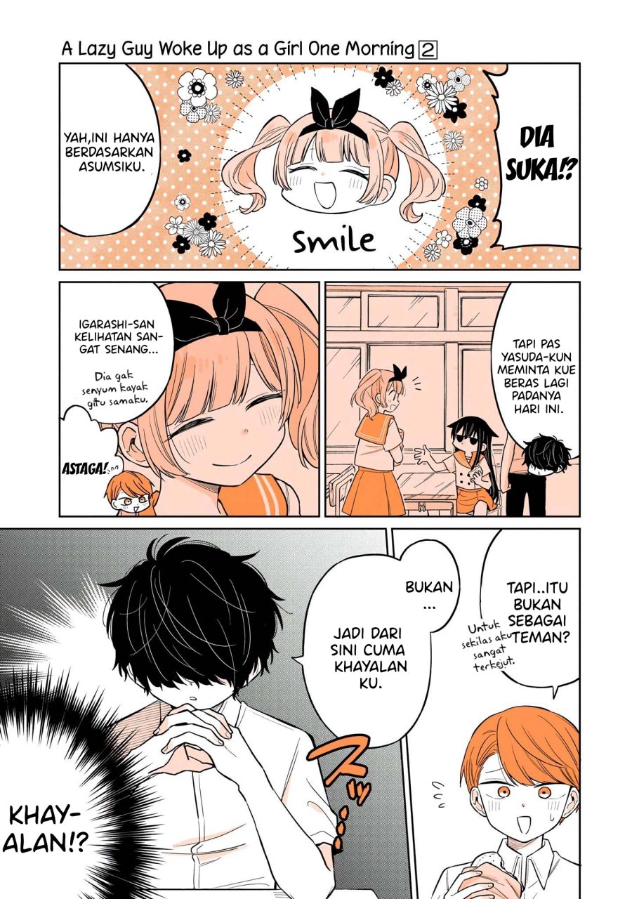 A Lazy Guy Woke Up As A Girl One Morning Chapter 12 Gambar 6