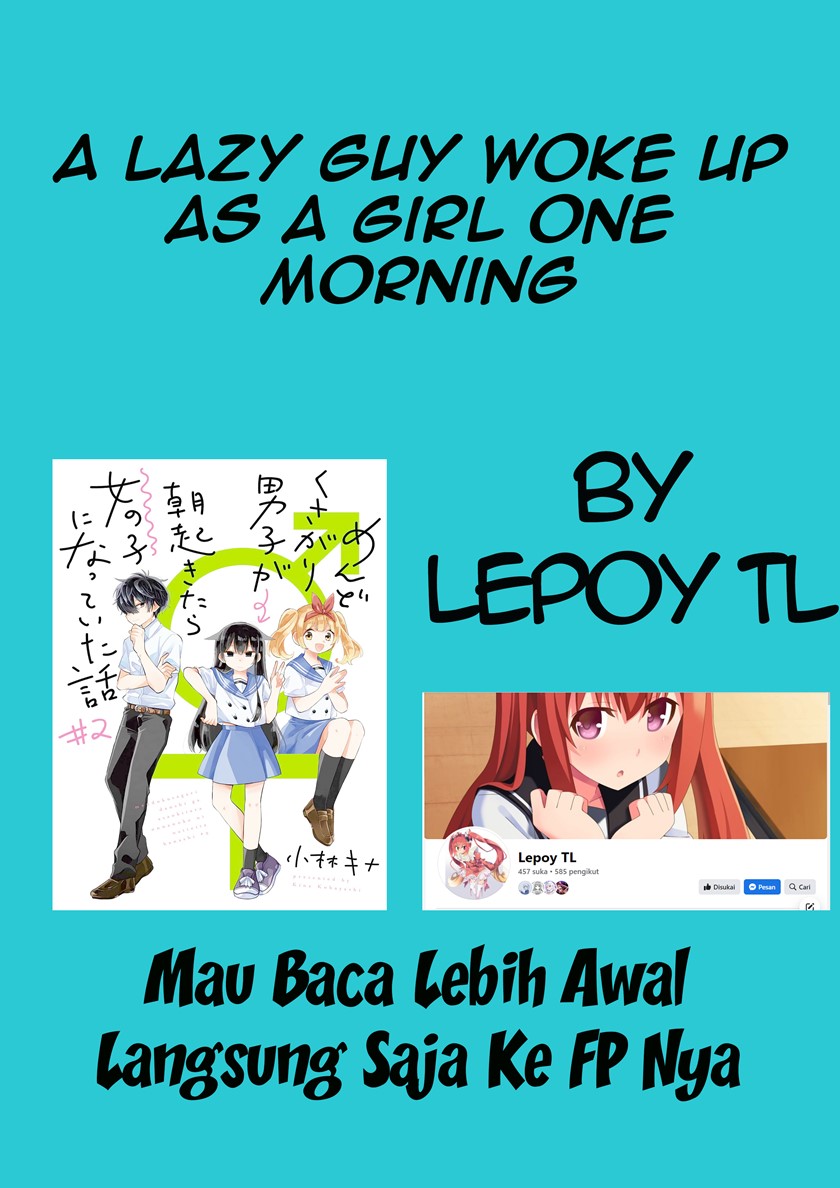 A Lazy Guy Woke Up As A Girl One Morning Chapter 15.2 Gambar 1
