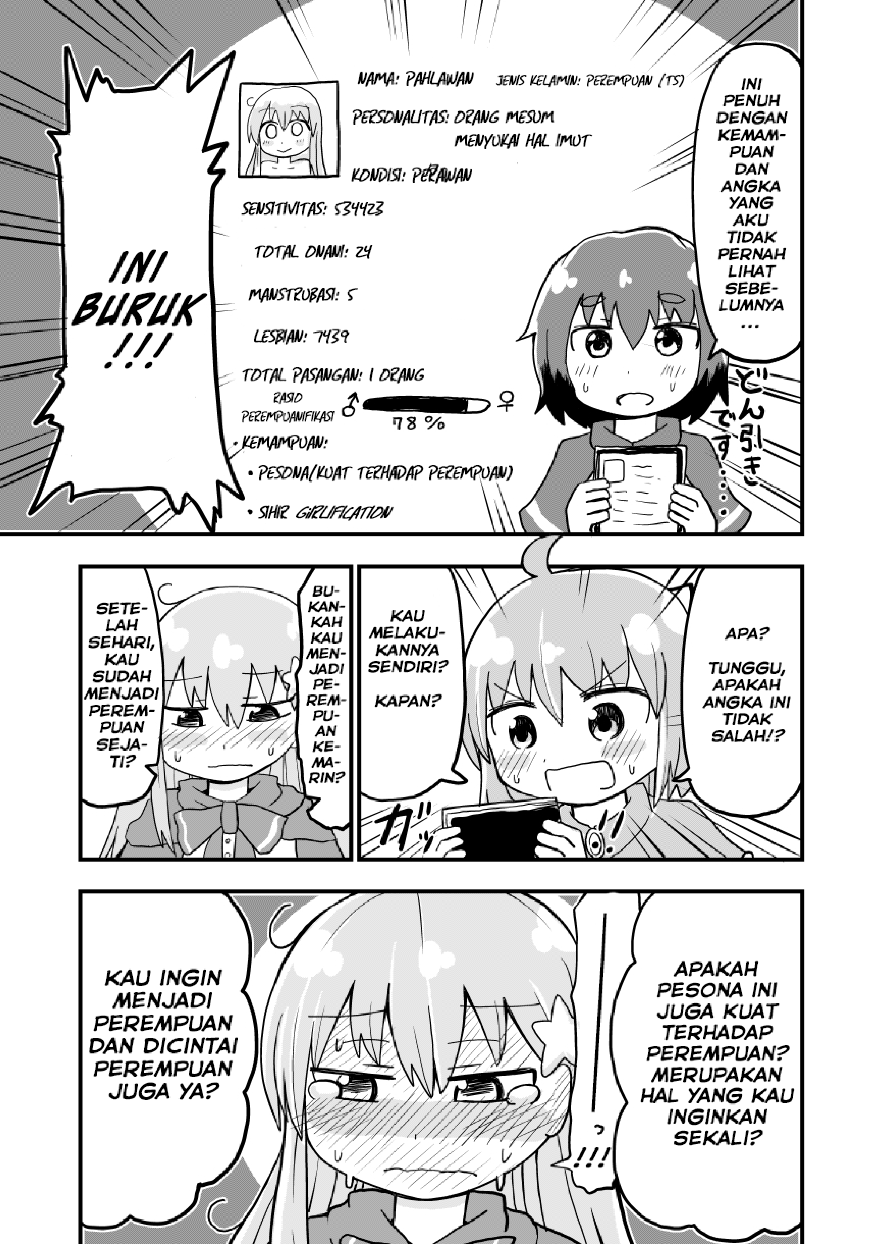 A Manga About a Hero Who Pulled Out the Holy Sword and Became a Girl Chapter 04 Gambar 3