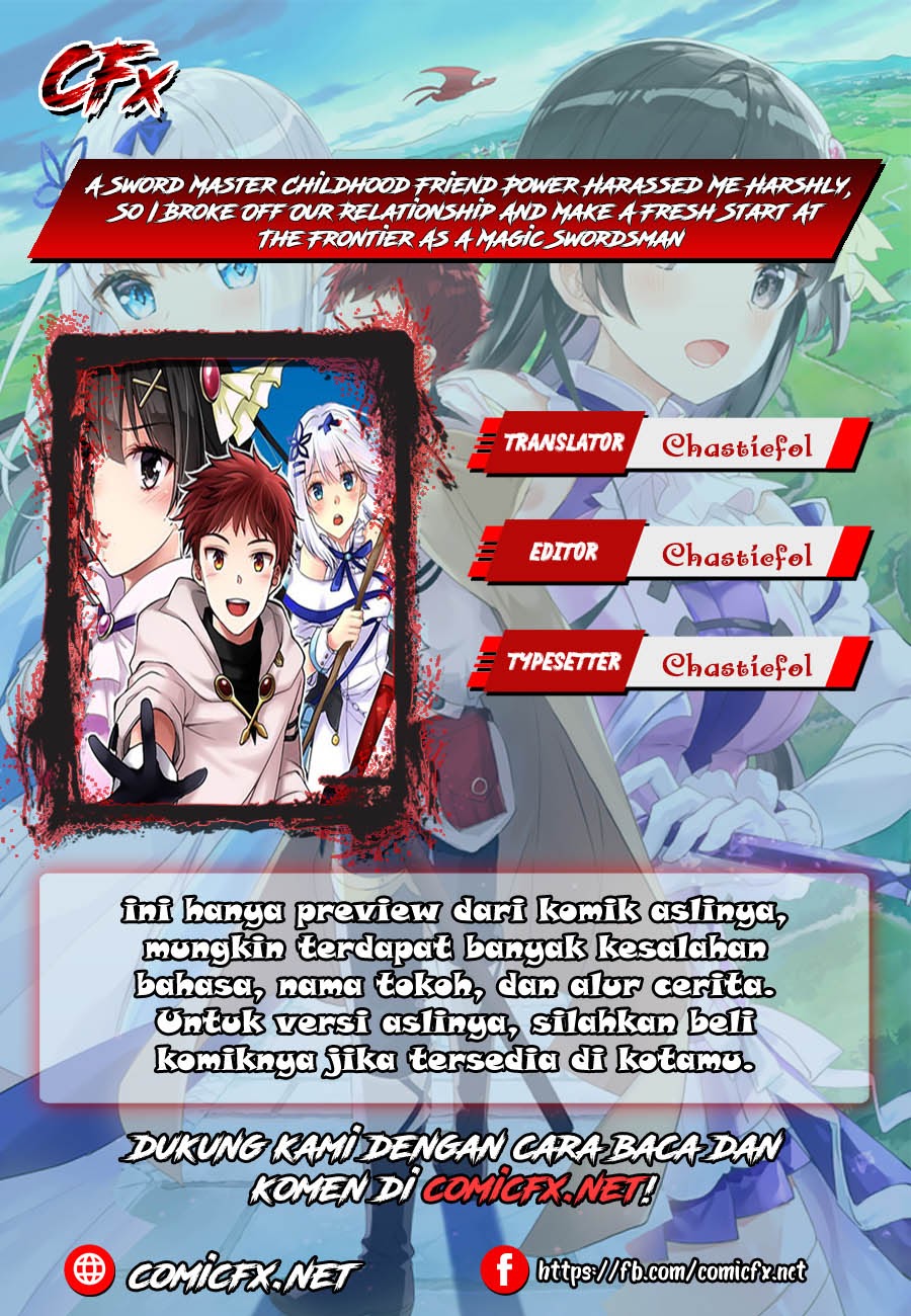 A Sword Master Childhood Friend Power Harassed Me Harshly, So I Broke off Our Relationship and Make a Fresh Start at the Frontier as a Magic Swordsman Chapter 02.1 Gambar 1