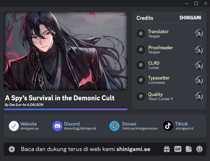 A Spy’s Survival in the Demonic Cult Chapter 10 Gambar 1