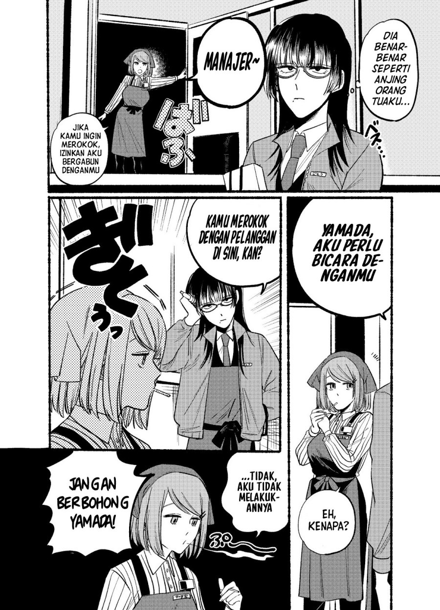 A Story About Smoking at the Back of the Supermarket (Super no Ura de Yani Suu Futari) Chapter 08 Gambar 9