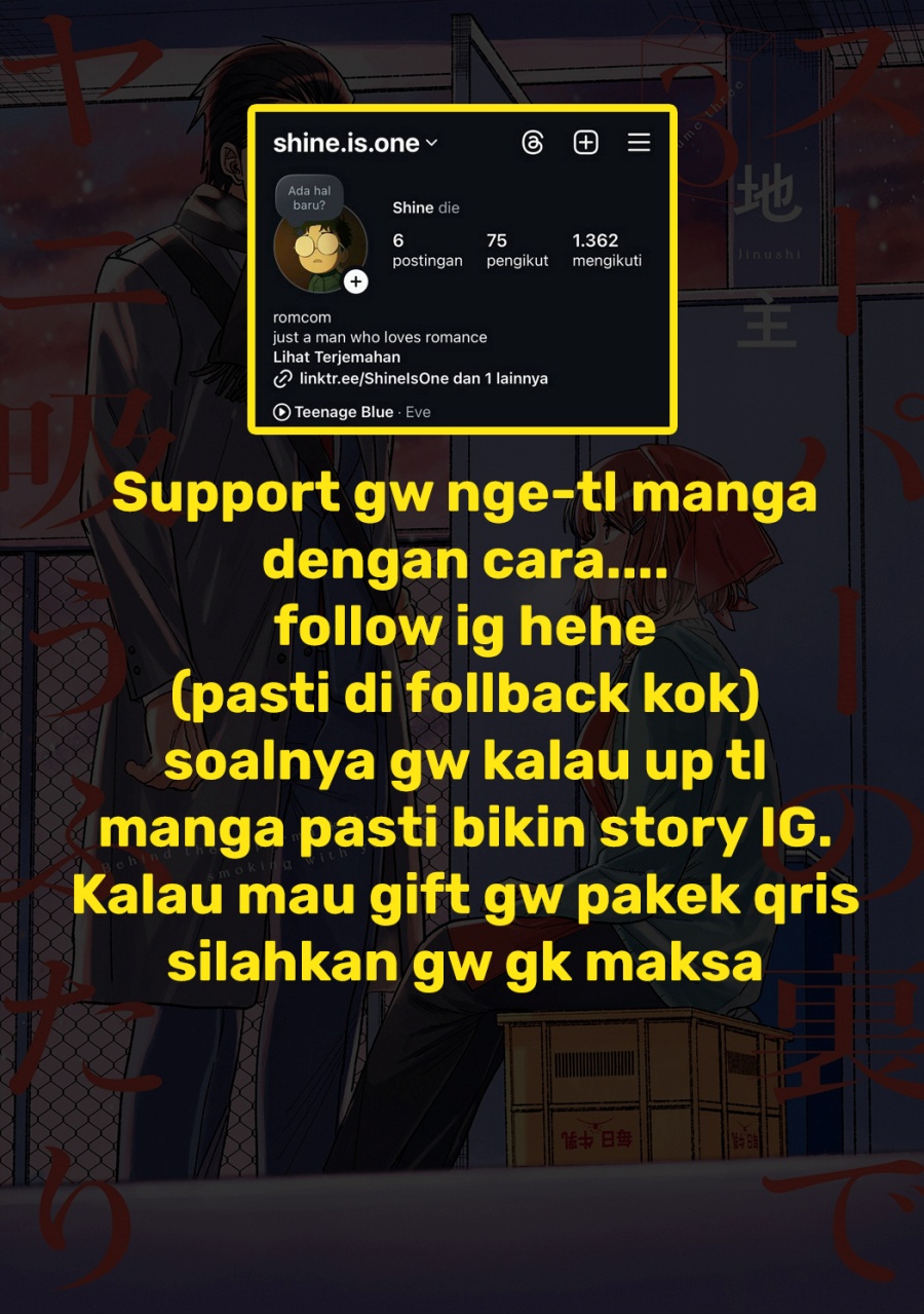 A Story About Smoking at the Back of the Supermarket (Super no Ura de Yani Suu Futari) Chapter 26 Gambar 33