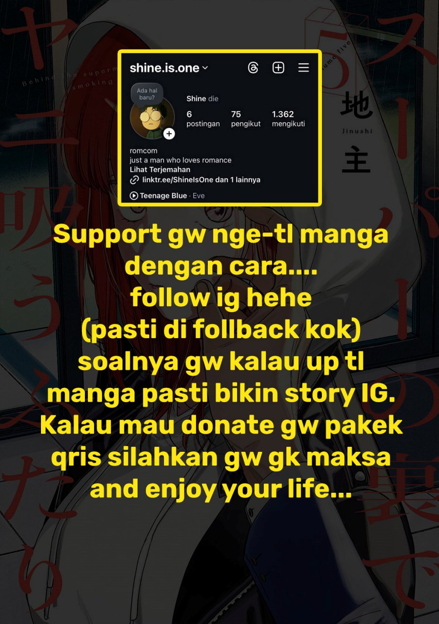 A Story About Smoking at the Back of the Supermarket (Super no Ura de Yani Suu Futari) Chapter 35.5 Gambar 7