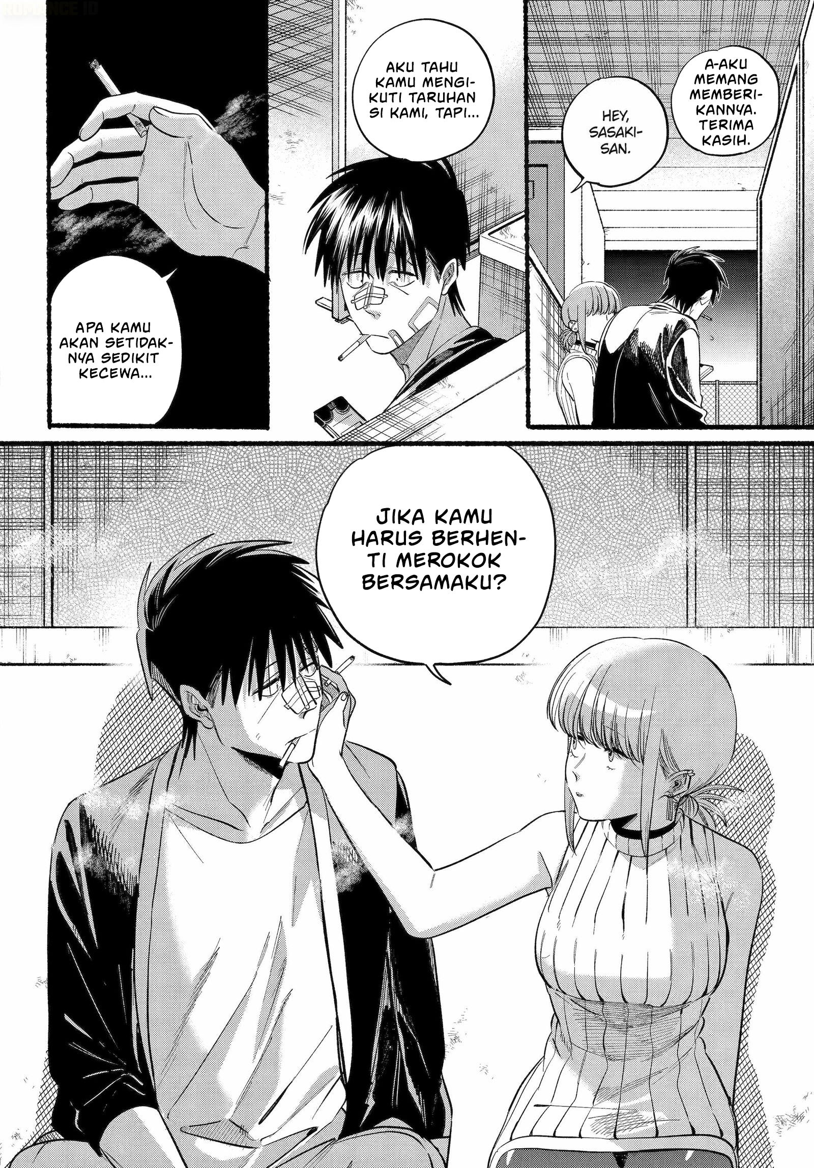 A Story About Smoking at the Back of the Supermarket (Super no Ura de Yani Suu Futari) Chapter 45 Gambar 29