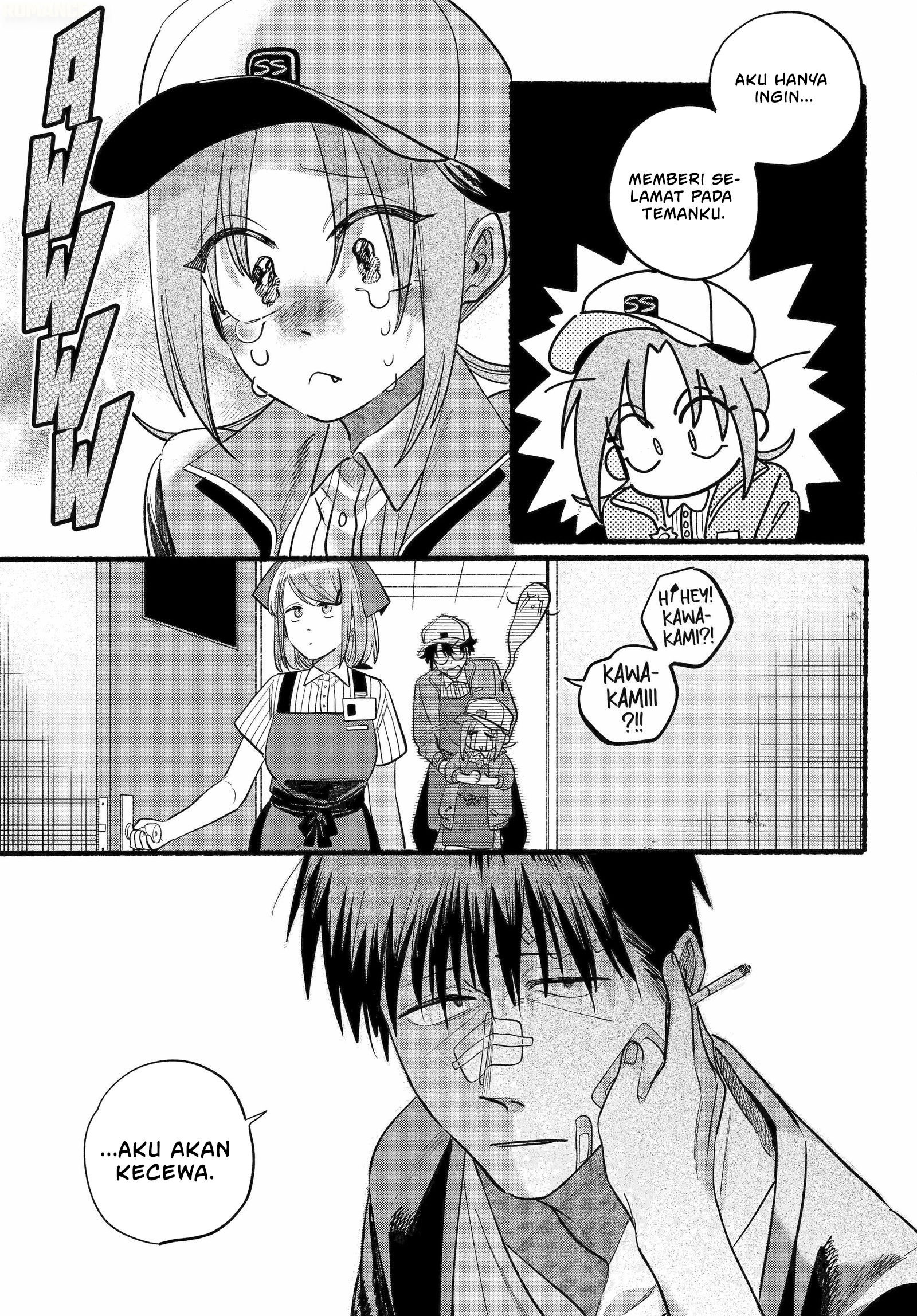 A Story About Smoking at the Back of the Supermarket (Super no Ura de Yani Suu Futari) Chapter 45 Gambar 34