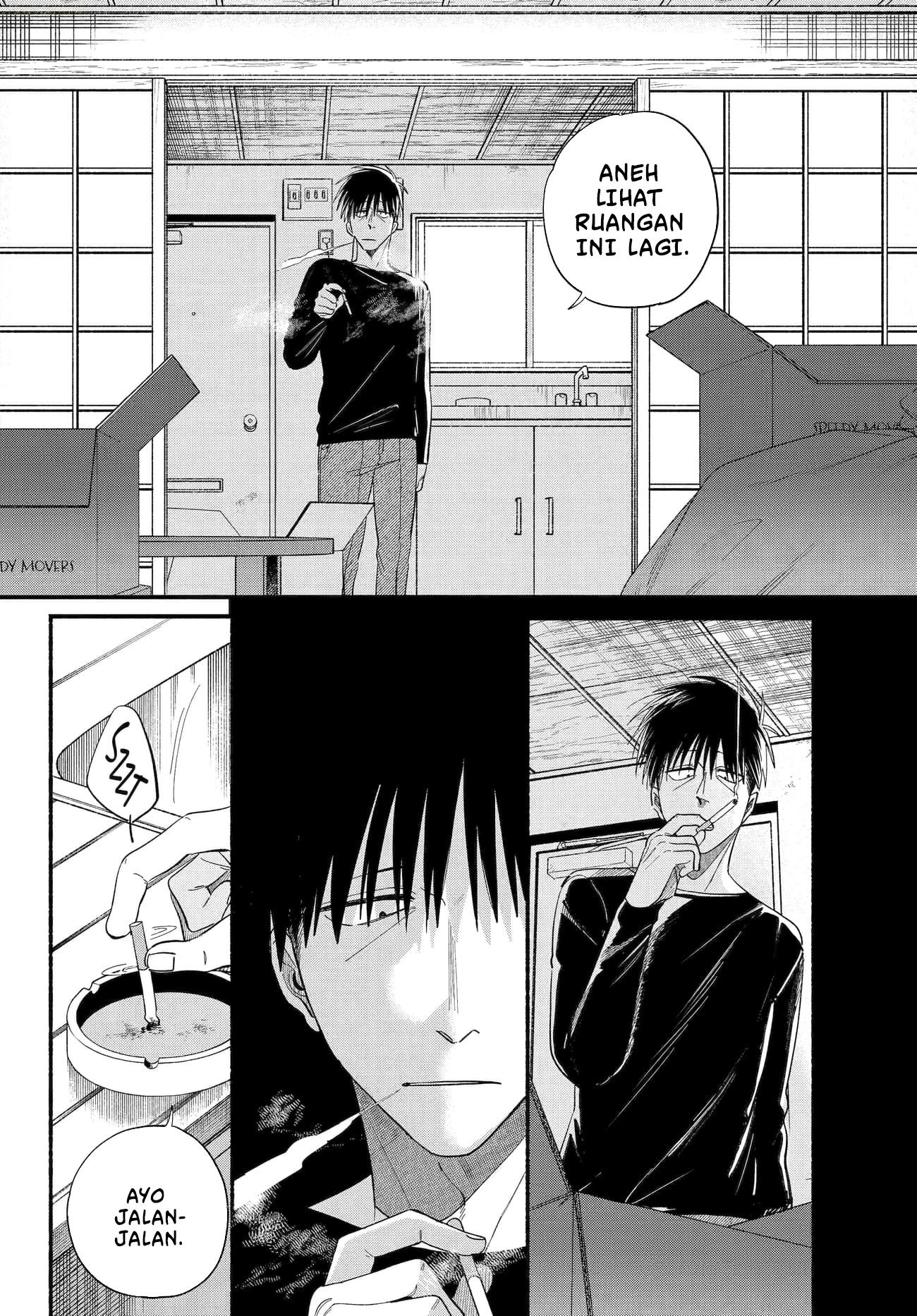 A Story About Smoking at the Back of the Supermarket (Super no Ura de Yani Suu Futari) Chapter 50 Gambar 3