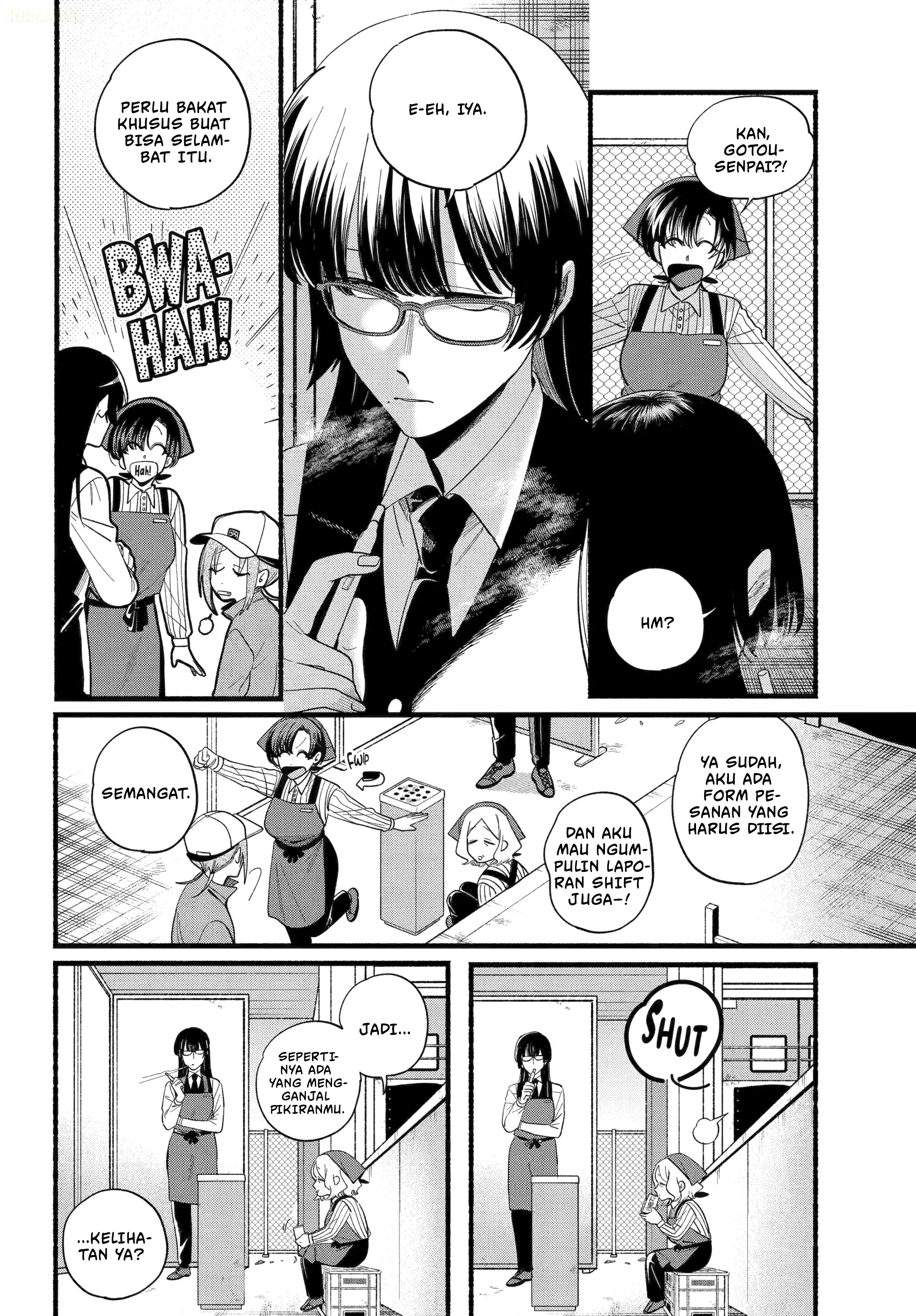 A Story About Smoking at the Back of the Supermarket (Super no Ura de Yani Suu Futari) Chapter 51 Gambar 7