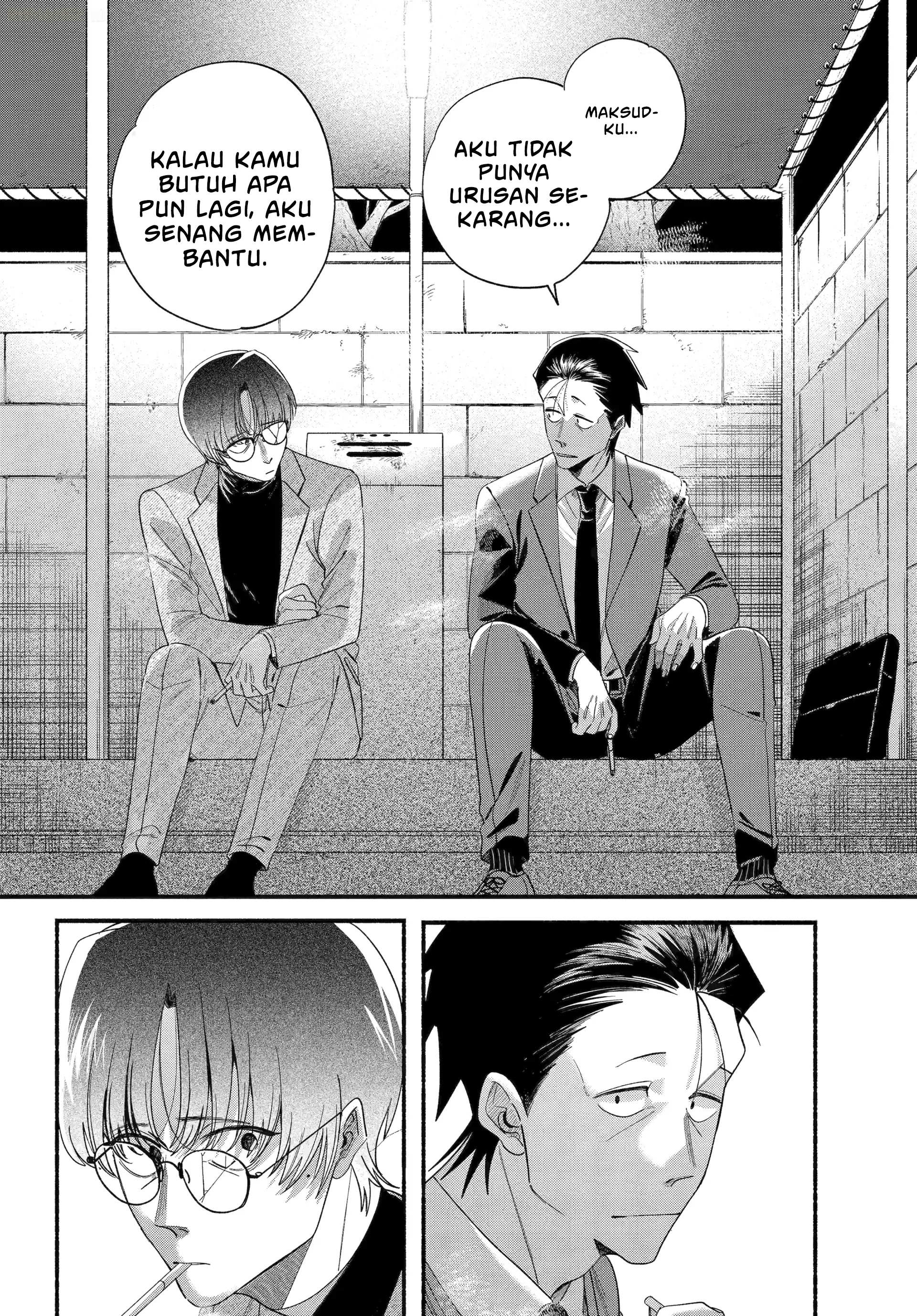 A Story About Smoking at the Back of the Supermarket (Super no Ura de Yani Suu Futari) Chapter 54 Gambar 25