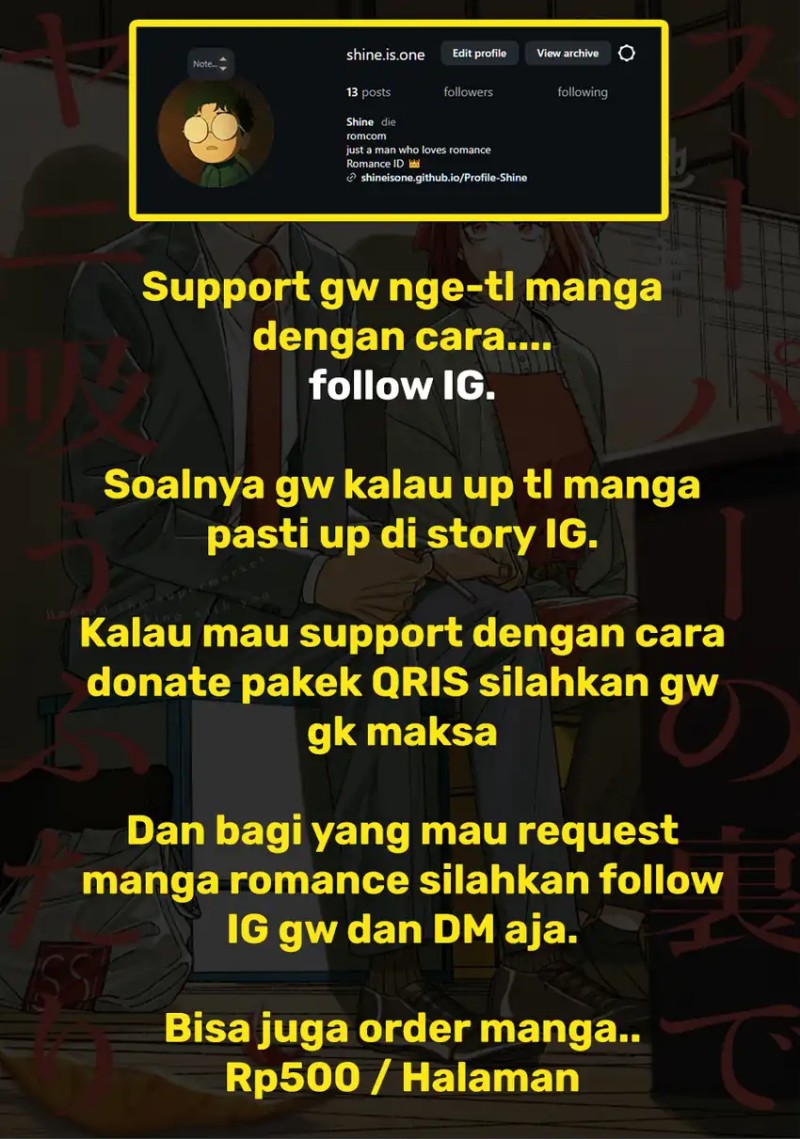 A Story About Smoking at the Back of the Supermarket (Super no Ura de Yani Suu Futari) Chapter 57 Gambar 48