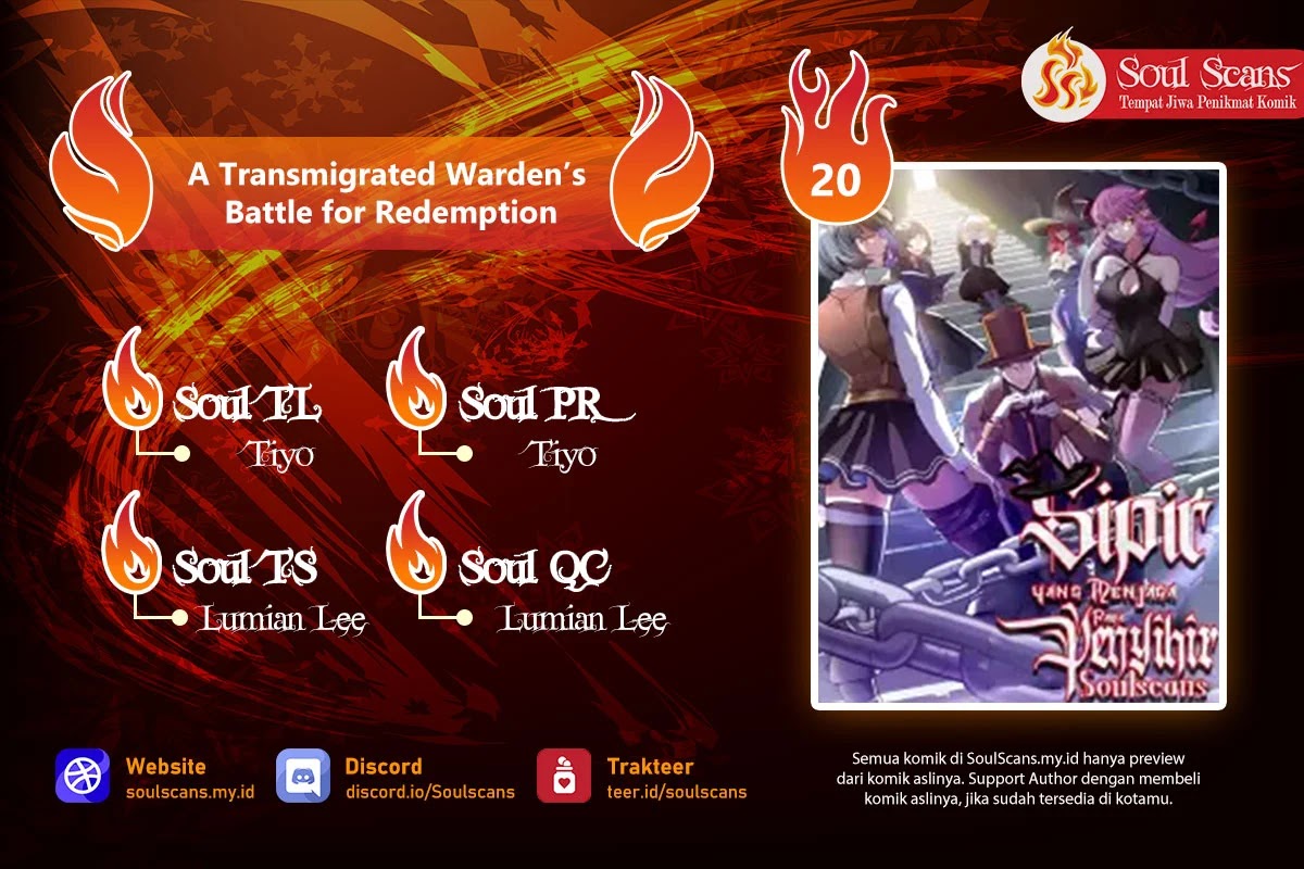 A Transmigrated Warden’s Battle for Redemption Chapter 20 Gambar 1