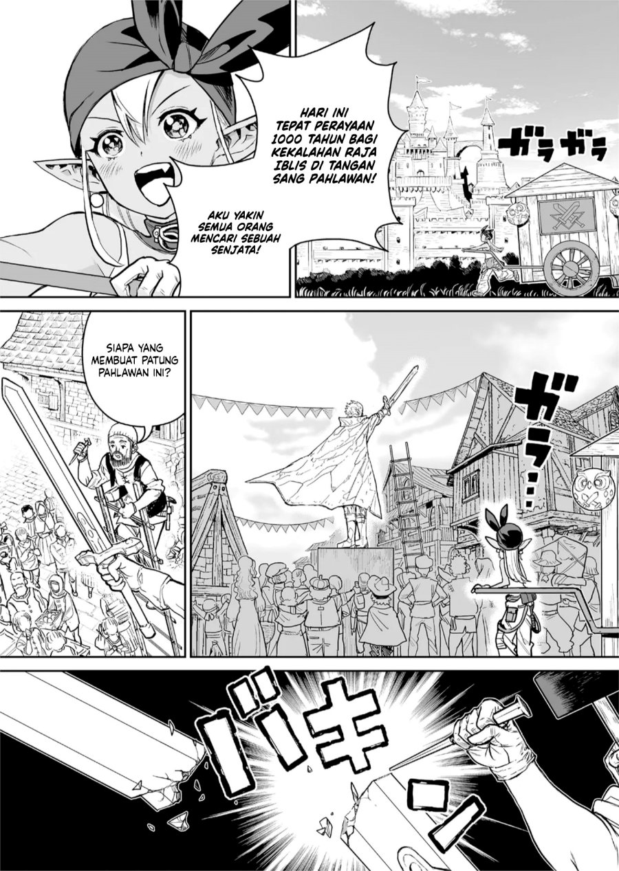 Abandoned: The Hero Who’s So Strong He Breaks Every Weapon, and the Elf Weaponsmith Chapter 01 Gambar 11