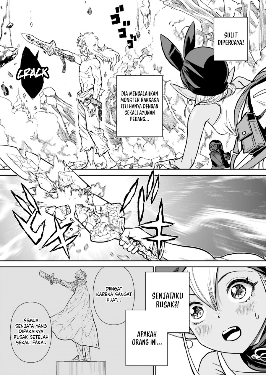 Abandoned: The Hero Who’s So Strong He Breaks Every Weapon, and the Elf Weaponsmith Chapter 01 Gambar 47