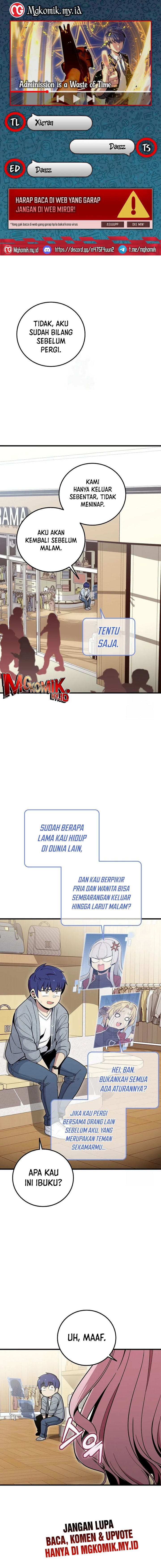 Admission is a Waste of Time Chapter 28 Gambar 1