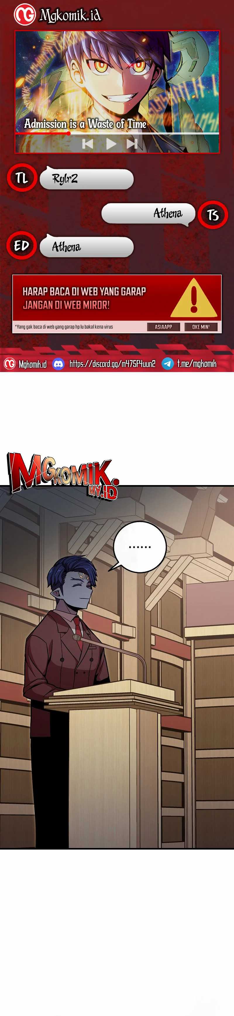 Admission is a Waste of Time Chapter 35 Gambar 1