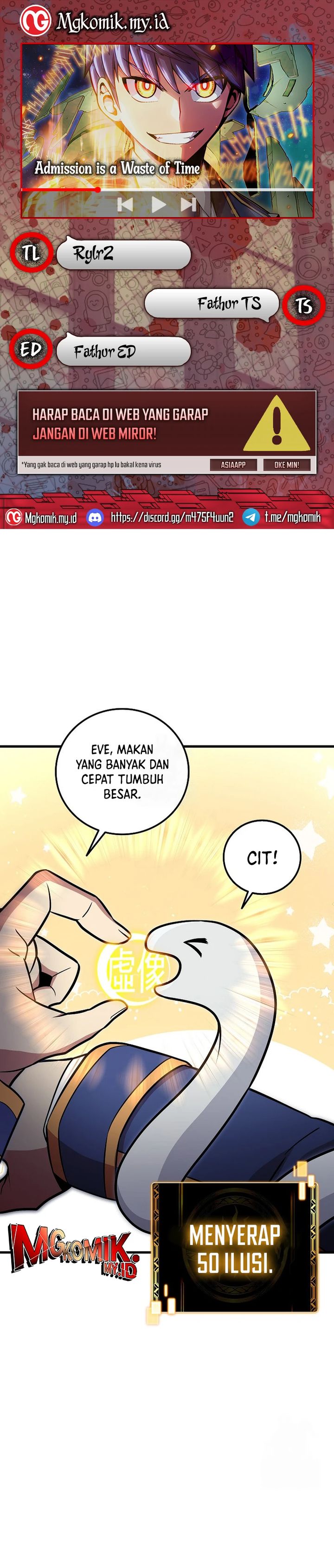 Admission is a Waste of Time Chapter 41 Gambar 1