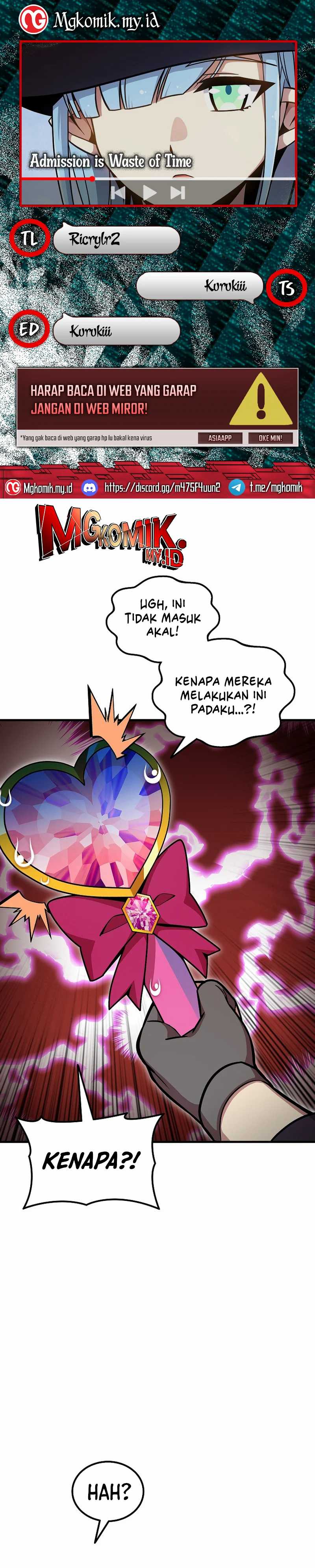 Admission is a Waste of Time Chapter 53 Gambar 1