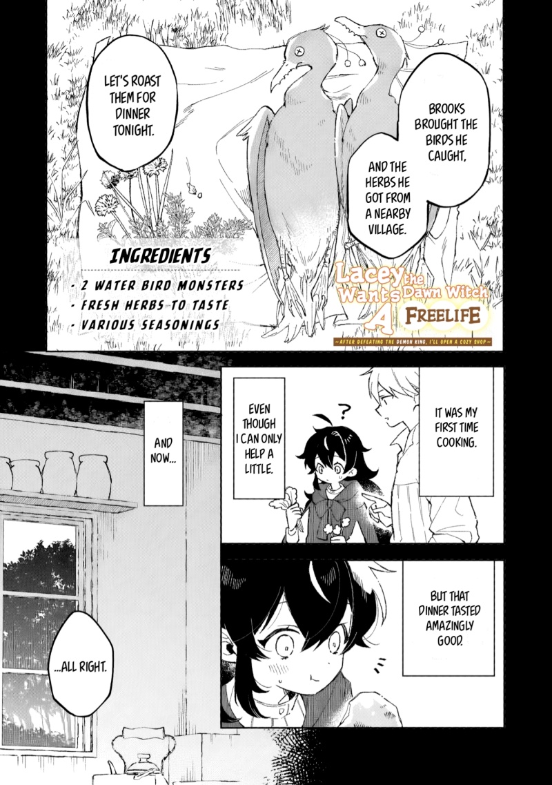 Akatsuki no Majo Reishi wa Jiyu ni Ikitai Mao Tobatsu o Oeta Node, Nonbiri o Mise o Hirakimasu Chapter 08 Gambar 2