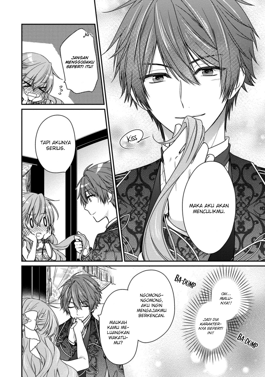 Akuyaku Reijou wa Ringoku no Outaishi ni Dekiai Sareru Chapter 03 Gambar 33