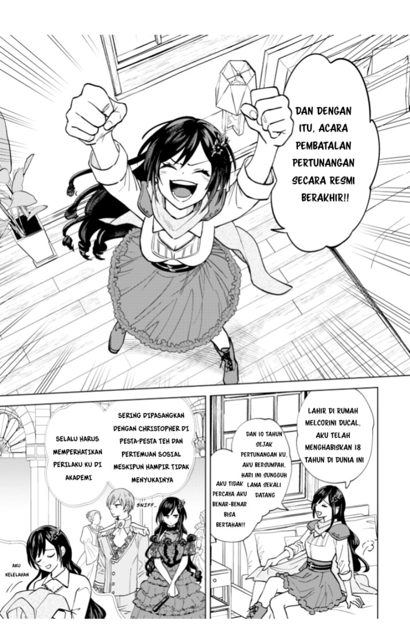 Akuyaku Reijou wa Slow Life o Enjoy Shitai!: Yatto Kon’yaku Hakisareta no ni, Daini Ouji ga Meccha Stalker Shitekurun desu kedo Chapter 01 Gambar 13