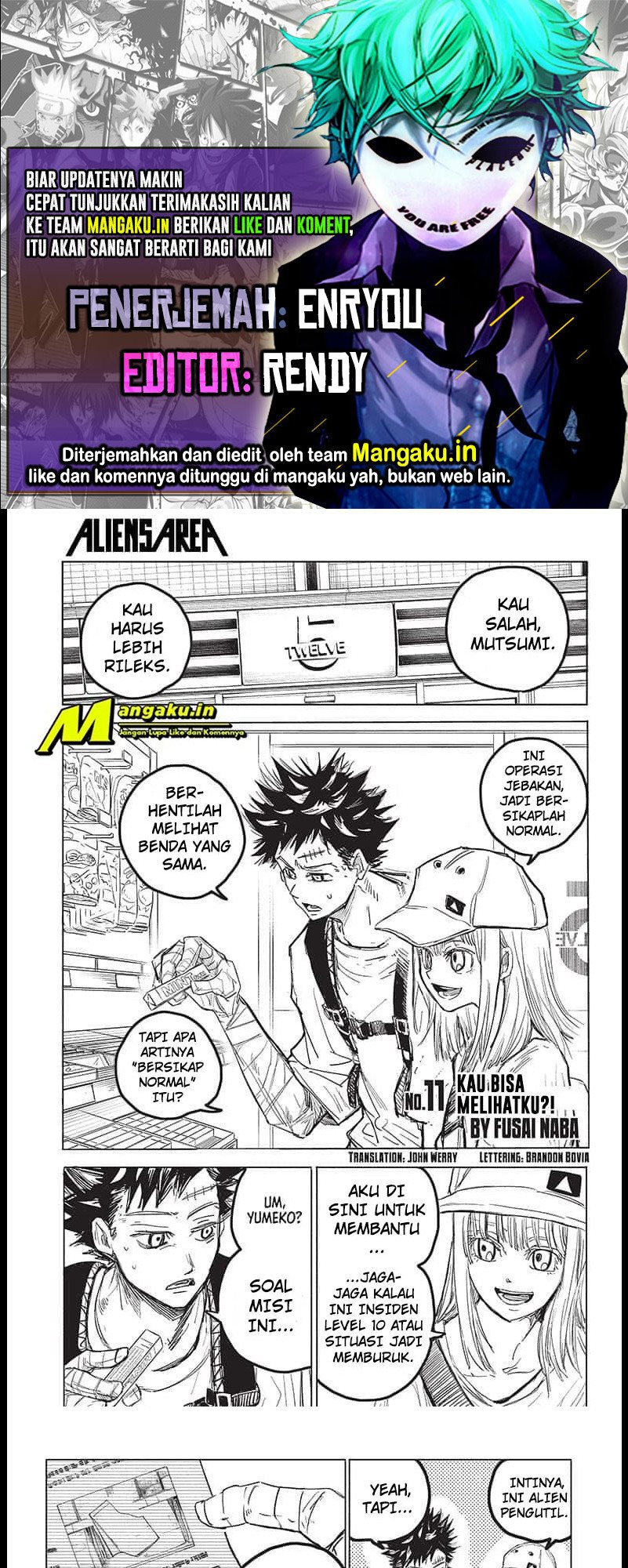 Aliens Area Chapter 11 Gambar 1