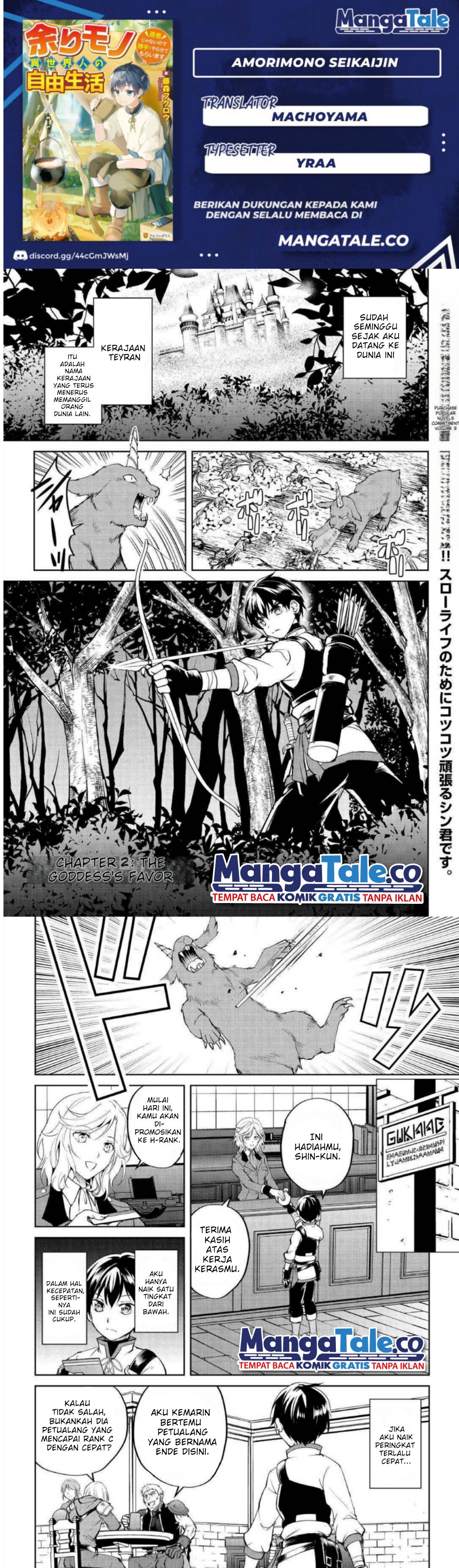 Amari Mono Isekaijin no Jiyuu Seikatsu: Yuusha ja Nai no de Katte ni Yarasete Moraimasu Chapter 02 Gambar 1