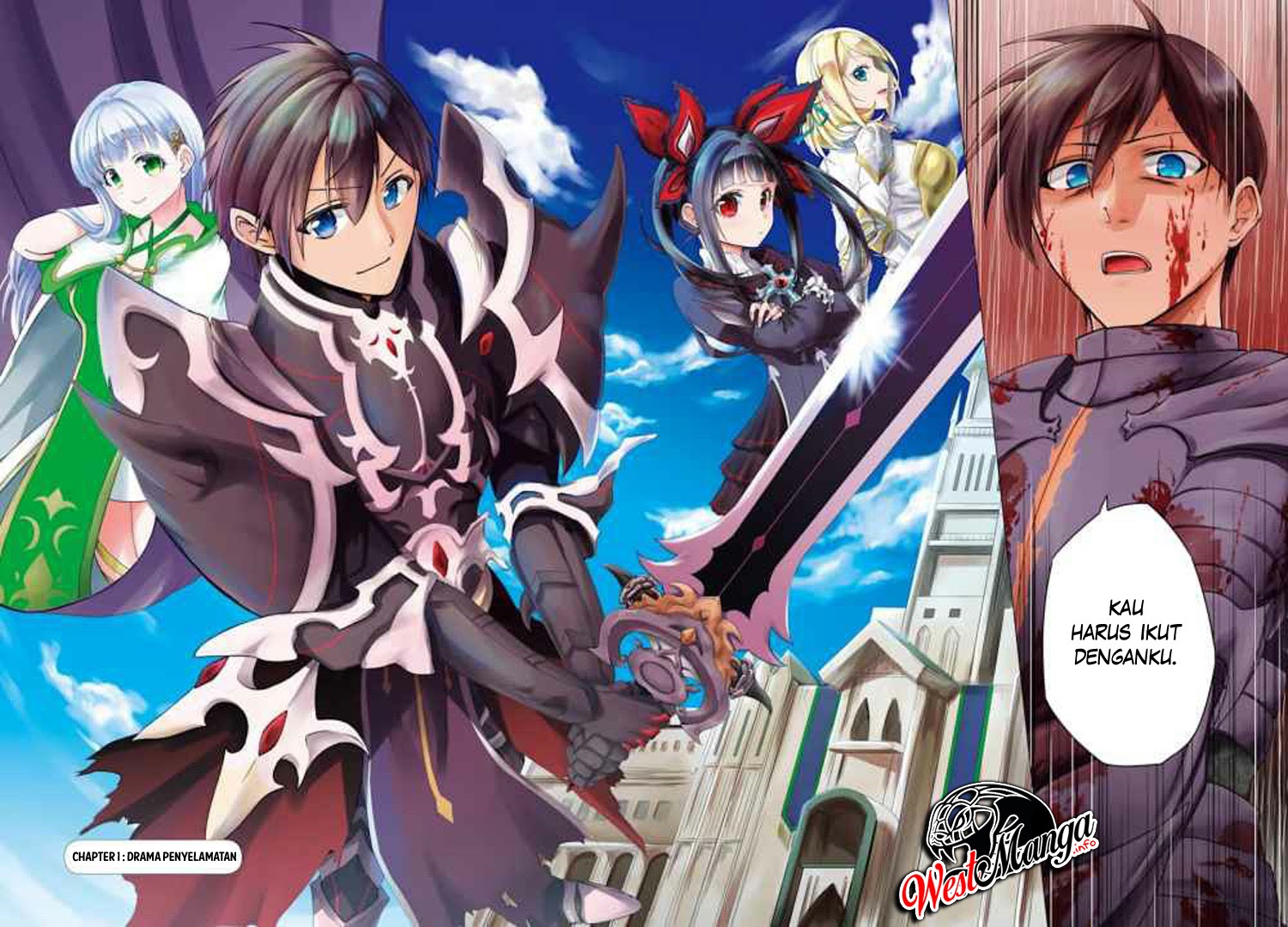 Ankoku Kishi no Ore desu Ga Saikyou no Seikishi wo Mezashimasu Chapter 01.1 Gambar 7