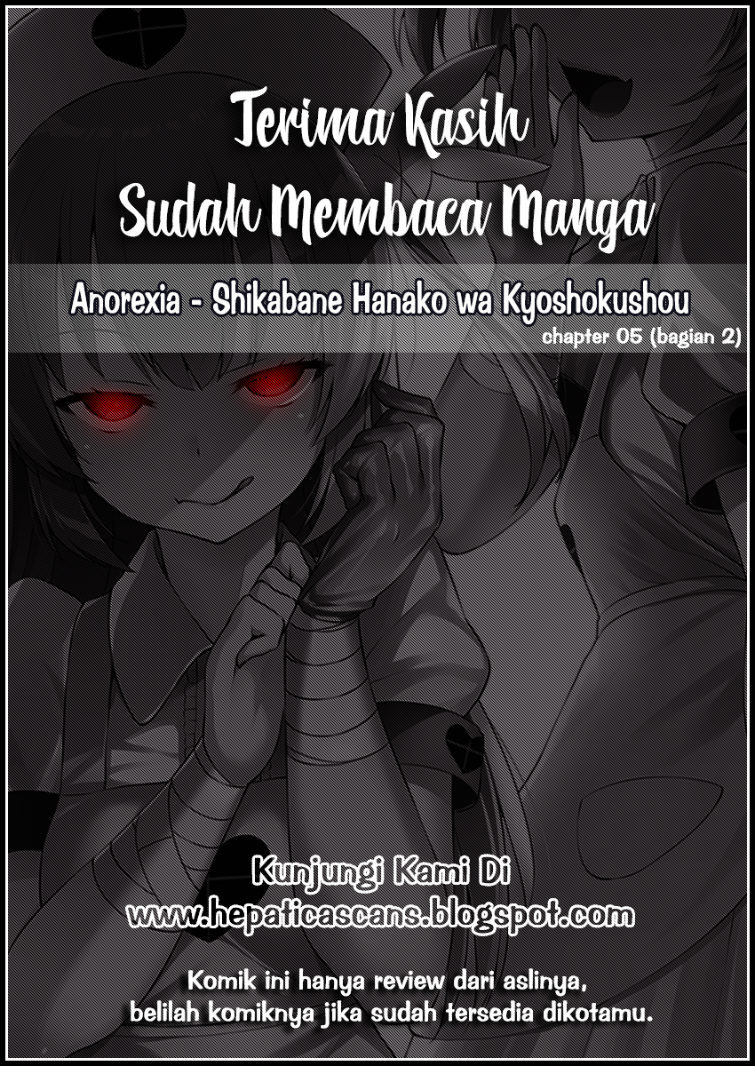 Anorexia – Shikabane Hanako wa Kyoshokushou Chapter 05.2 Gambar 32