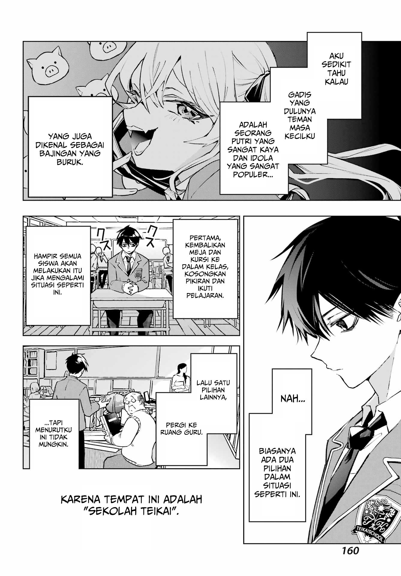Anta to Osananajimitte dake demo Iyananoni! ~Zekkou kara Hajimaru S-kyuu Bishoujo to no Gakuen Nariagari Seikatsu~ Chapter 01 Gambar 33