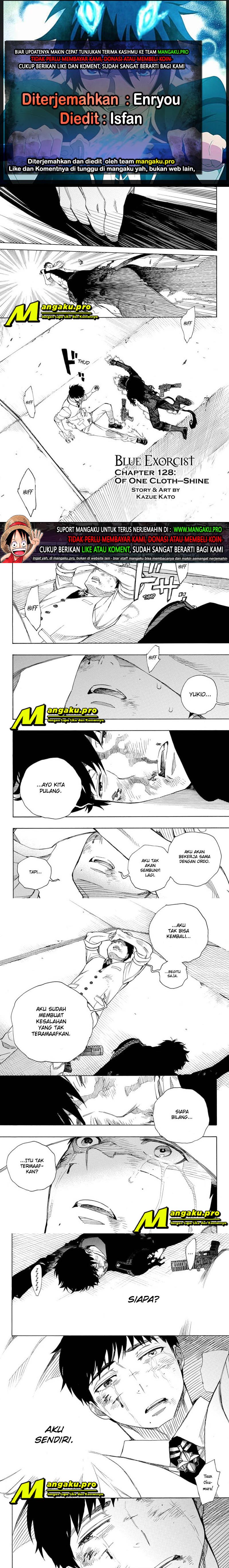 Ao no Exorcist Chapter 128.1 Gambar 1