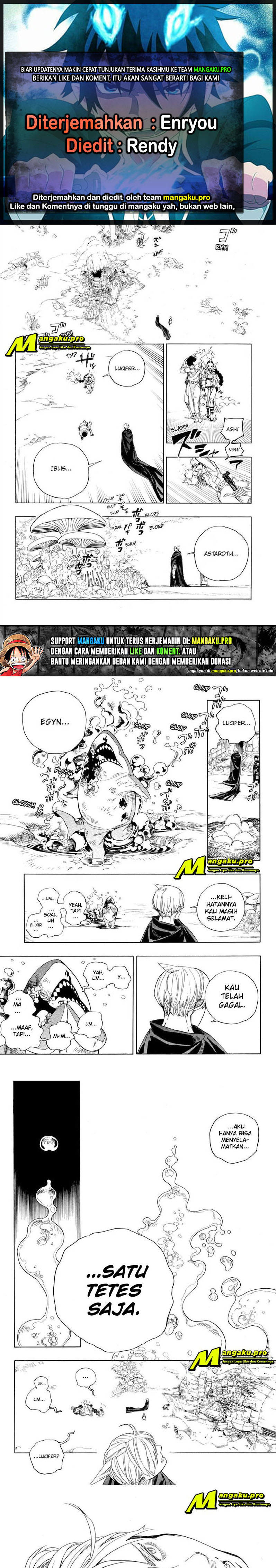 Ao no Exorcist Chapter 129.2 Gambar 1