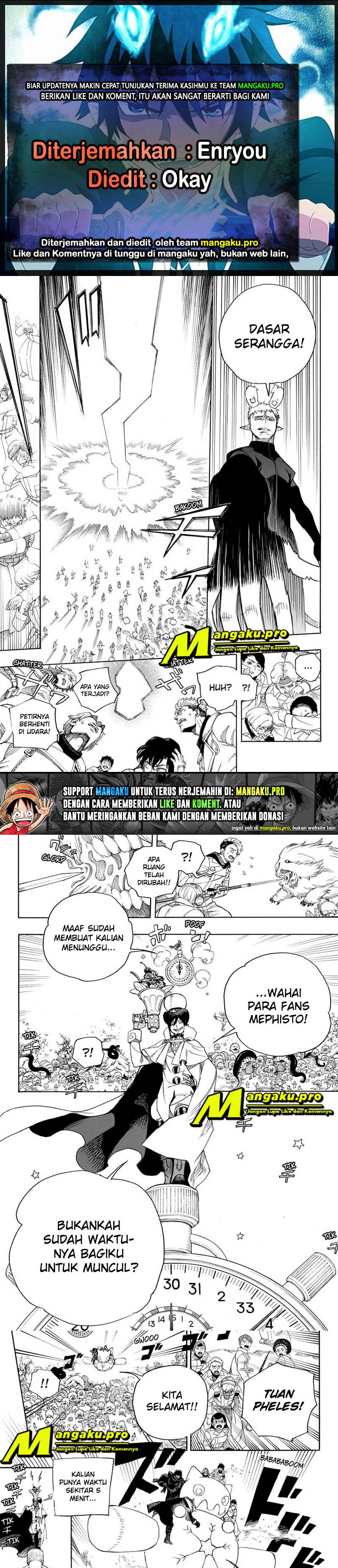 Ao no Exorcist Chapter 130.2 Gambar 1
