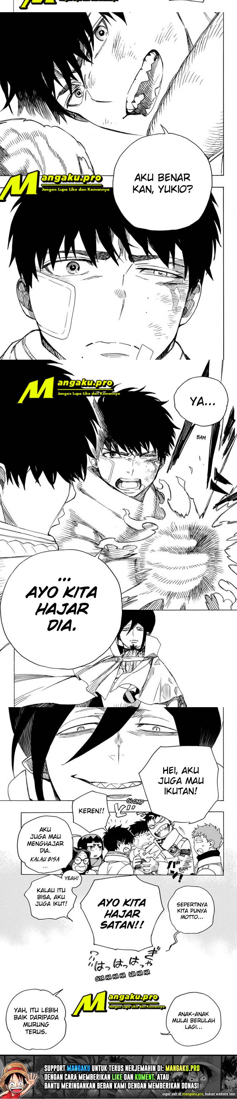 Ao no Exorcist Chapter 130.2 Gambar 5