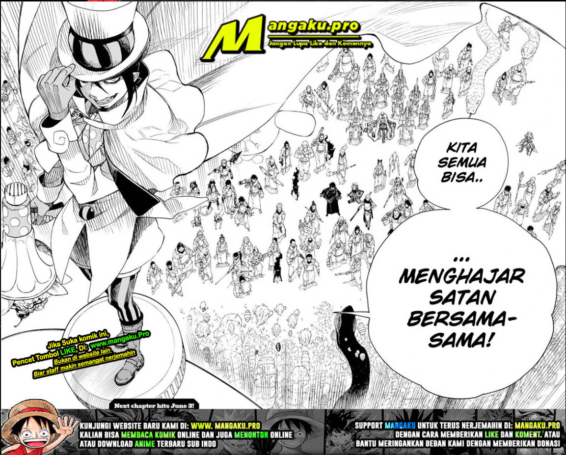 Ao no Exorcist Chapter 130.2 Gambar 6