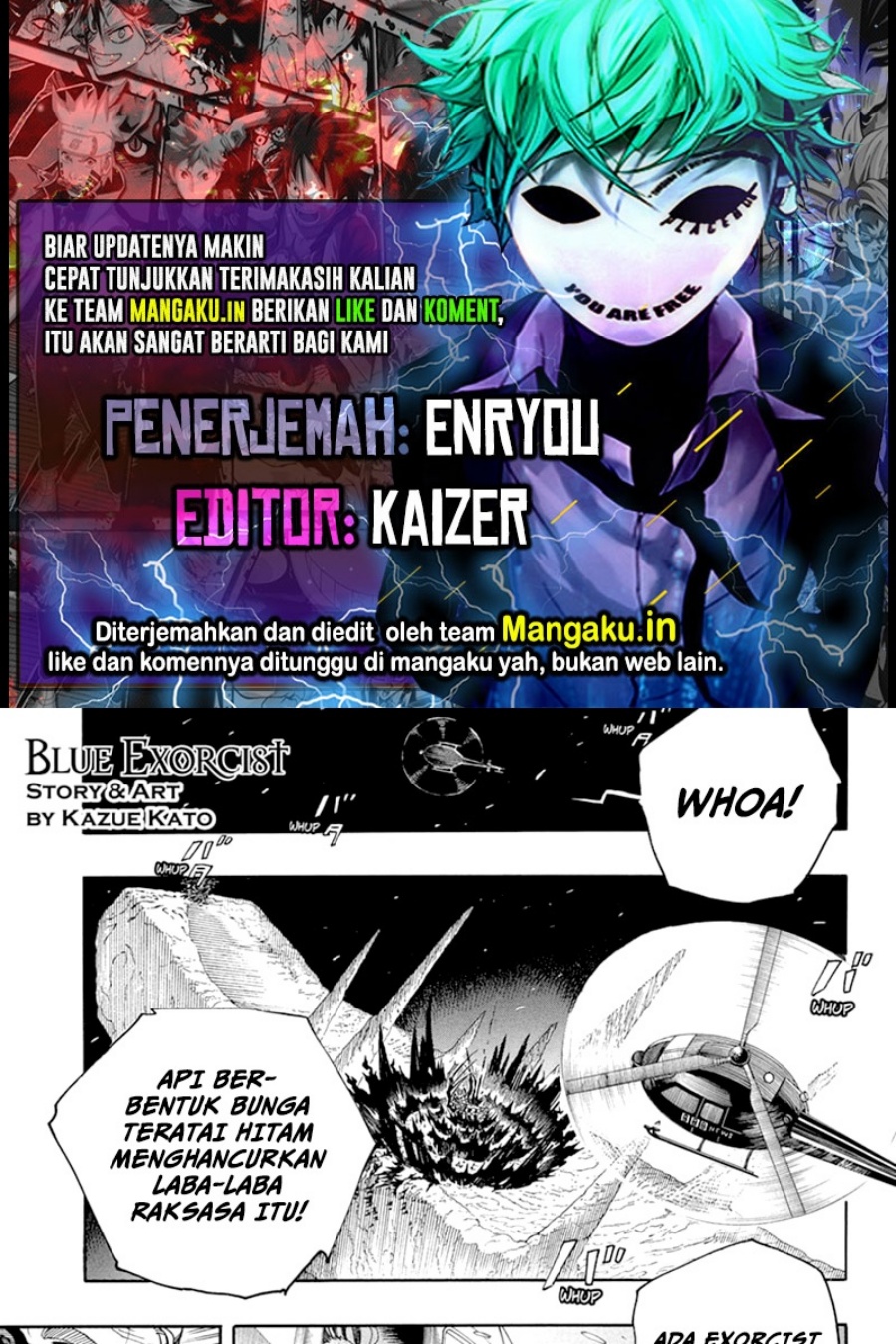 Ao no Exorcist Chapter 156.1 Gambar 1