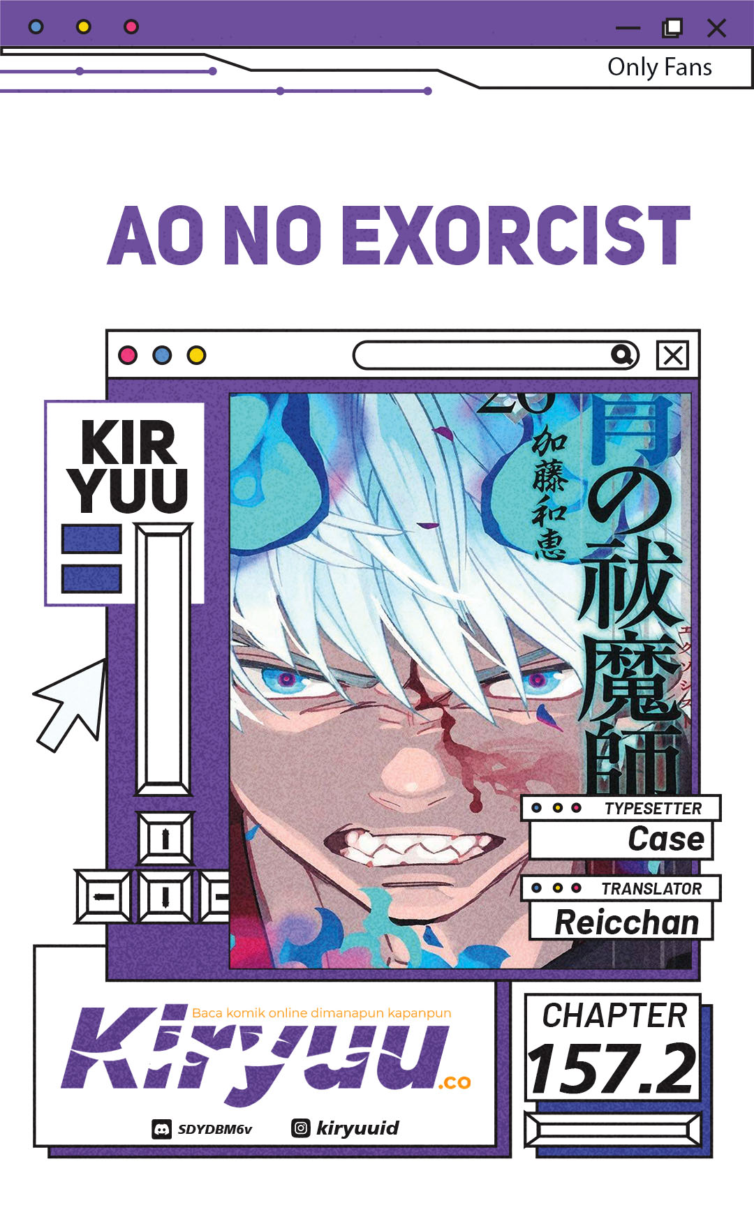 Ao no Exorcist Chapter 157.2 Gambar 1