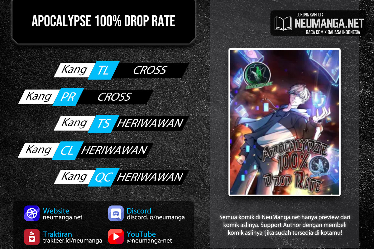 Apocalypse 100% Drop Rate Chapter 15 Gambar 1