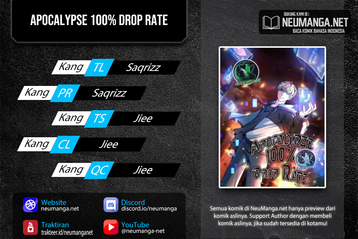 Apocalypse 100% Drop Rate Chapter 21 Gambar 1